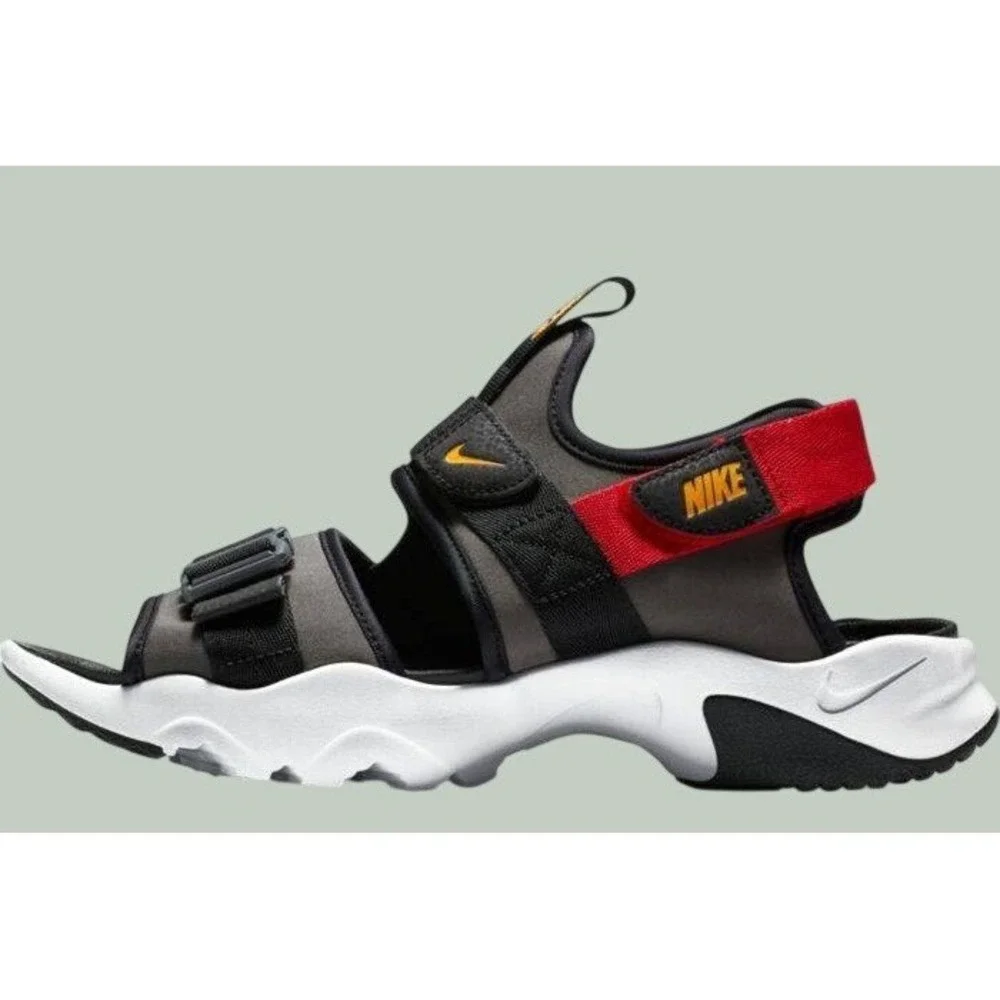 Nike Canyon Sandal Anthracite Black University Red Men's Size 12